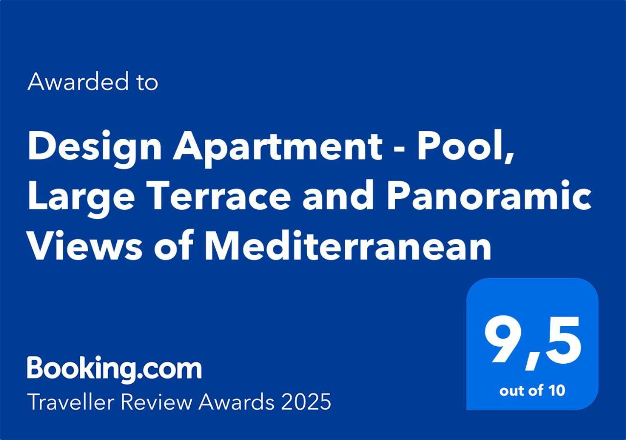 Design Apartment - Pool, Large Terrace And Panoramic Views Of Mediterranean Bandol Exteriör bild